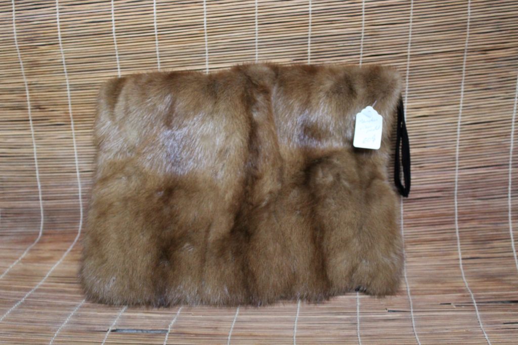 Sac Vintage Mini Sacoche GAMET – Cuir Et Fourrure Véritable – Très Bon état
